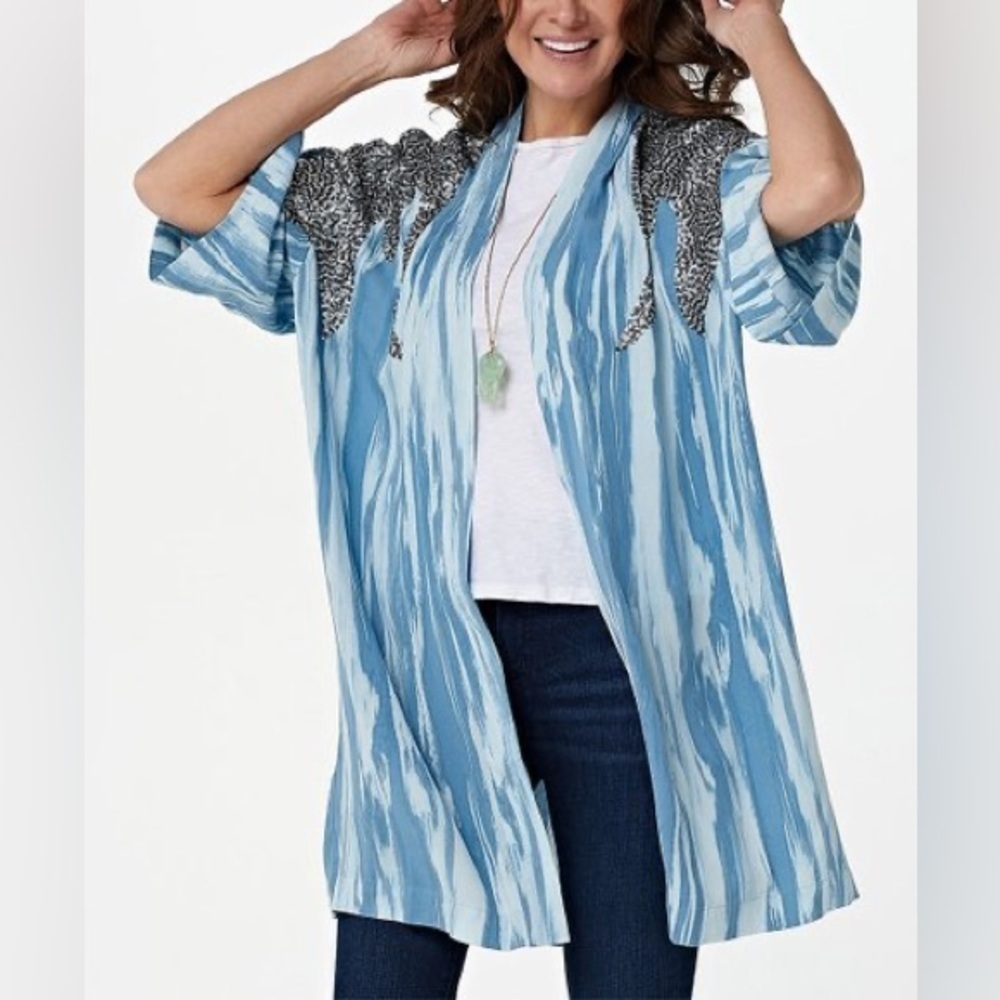 Haute Hippie Tribe Cardigan Sequin Embellishment Women's 4X